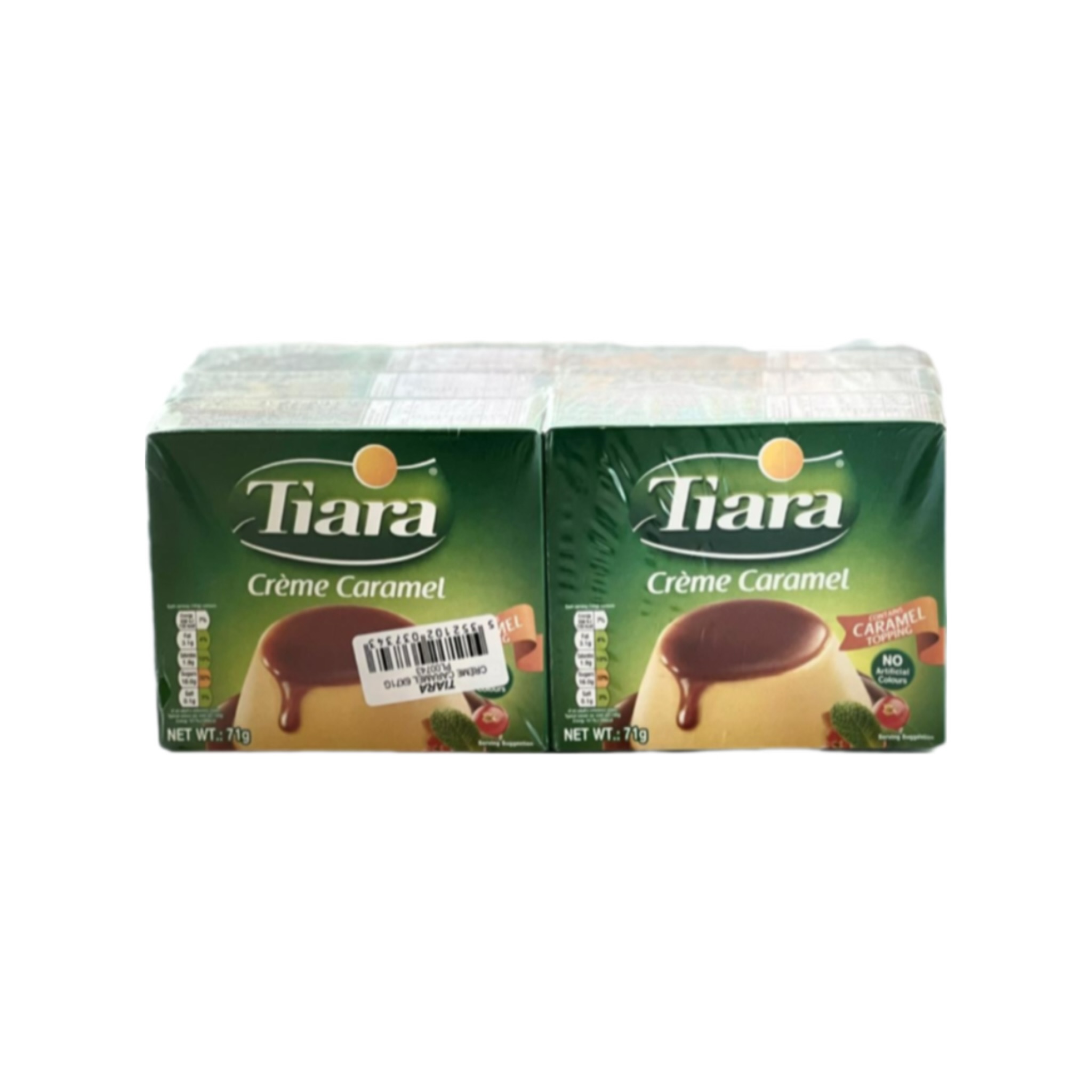 کرم کارامل تیاری 71گرم Tiara اصلی بسته ۶عددی