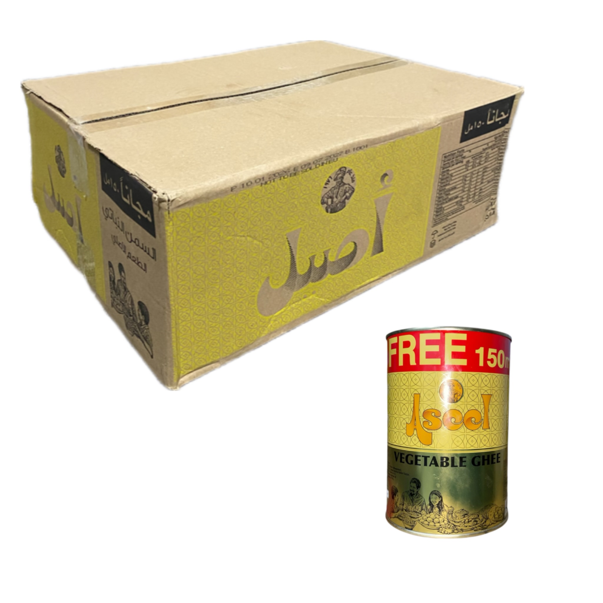 روغن جامد اصیل Aseel وزن 1,150کیلوگرم وارداتی تضمین کیفیت و اصالت کارتن۱۲عدد