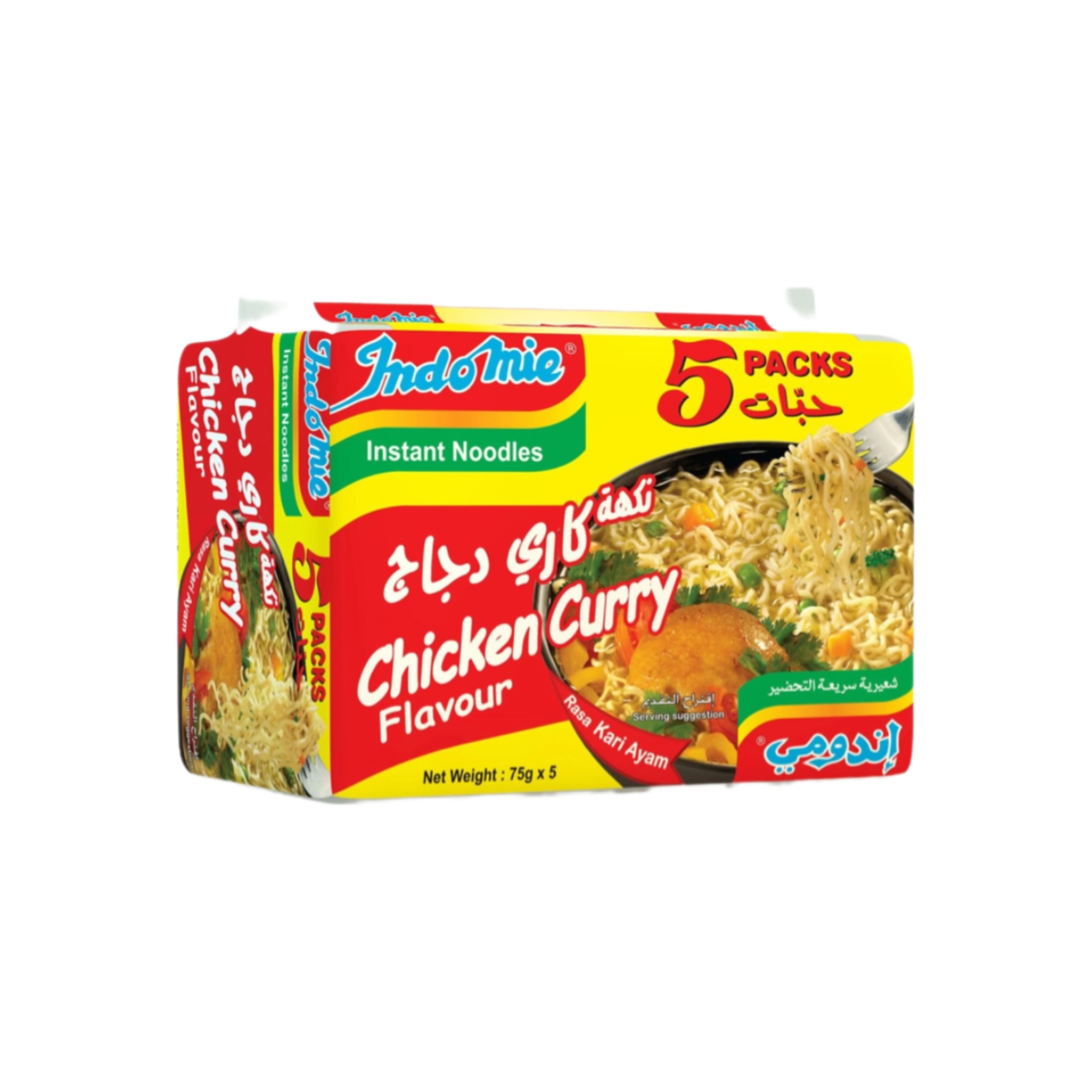 نودل اندومی عربستان Indomie بسته ۵عددی طعم مرغ کاری