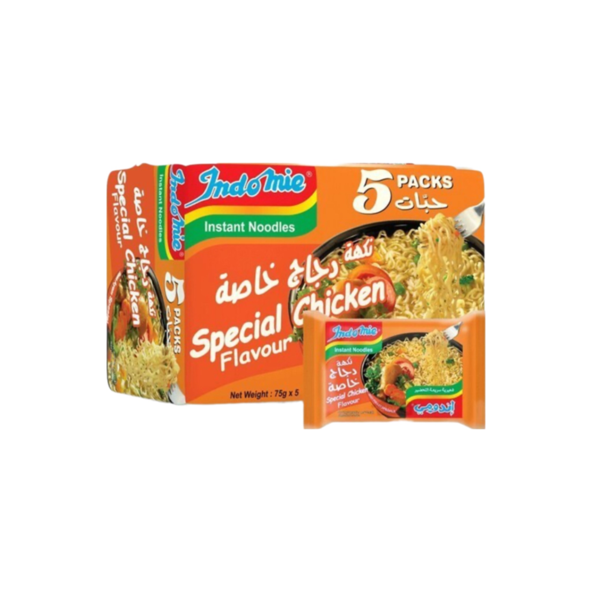 نودل اندومی عربستان Indomie بسته ۵عددی طعم مرغ خاص