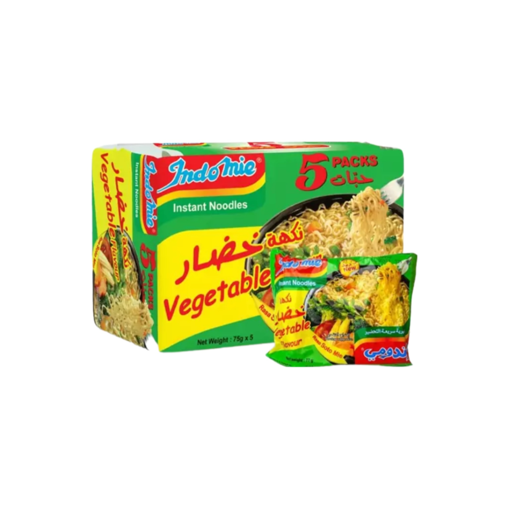 نودل اندومی عربستان Indomie بسته ۵عددی طعم سبزیجات