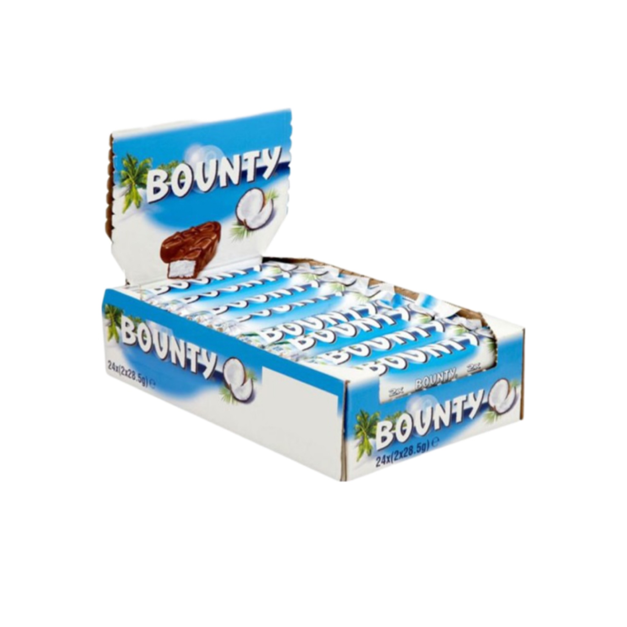 شکلات بونتی مغز نارگیلی ۵۷گرم بسته ۲۴عدد اصلی Bounty