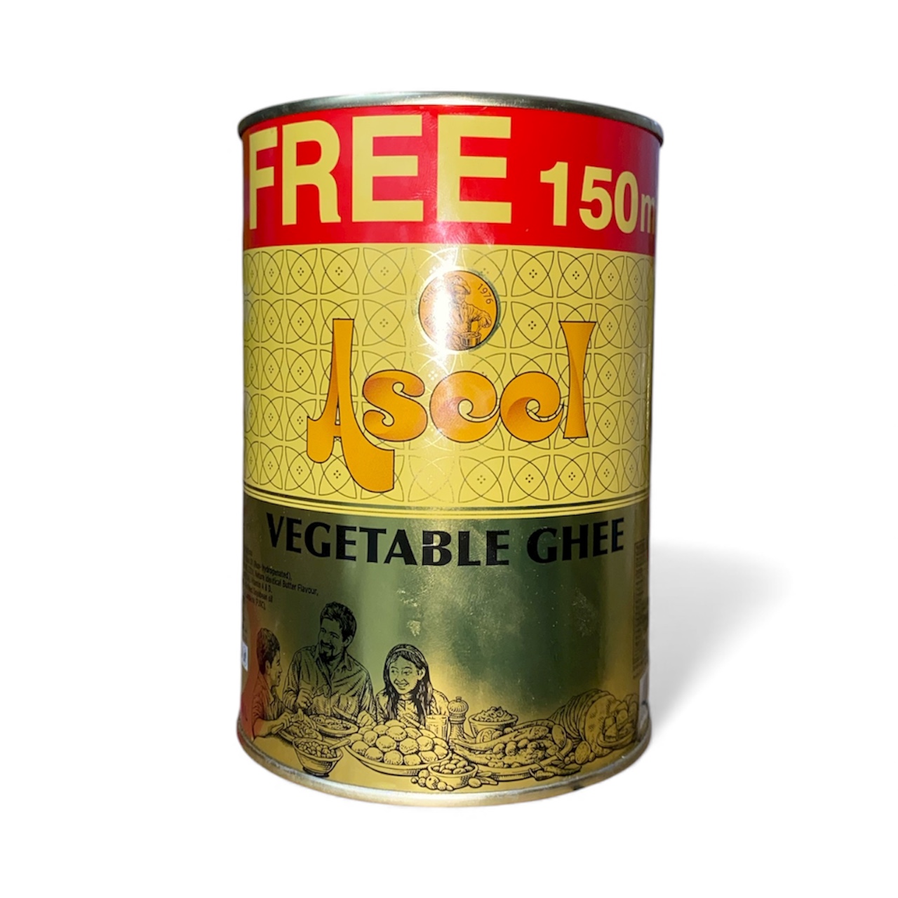روغن جامد گیاهی اصیل وزن 1کیلوگرم 150گرم Free آفر دار اصلی وارداتی