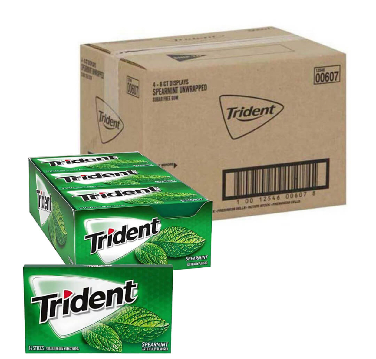 آدامس تریدنت اصلی Trident عمده کارتن ۱۲بسته